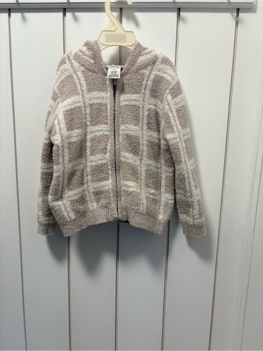 Cozy Hooded Zip up Sweater.